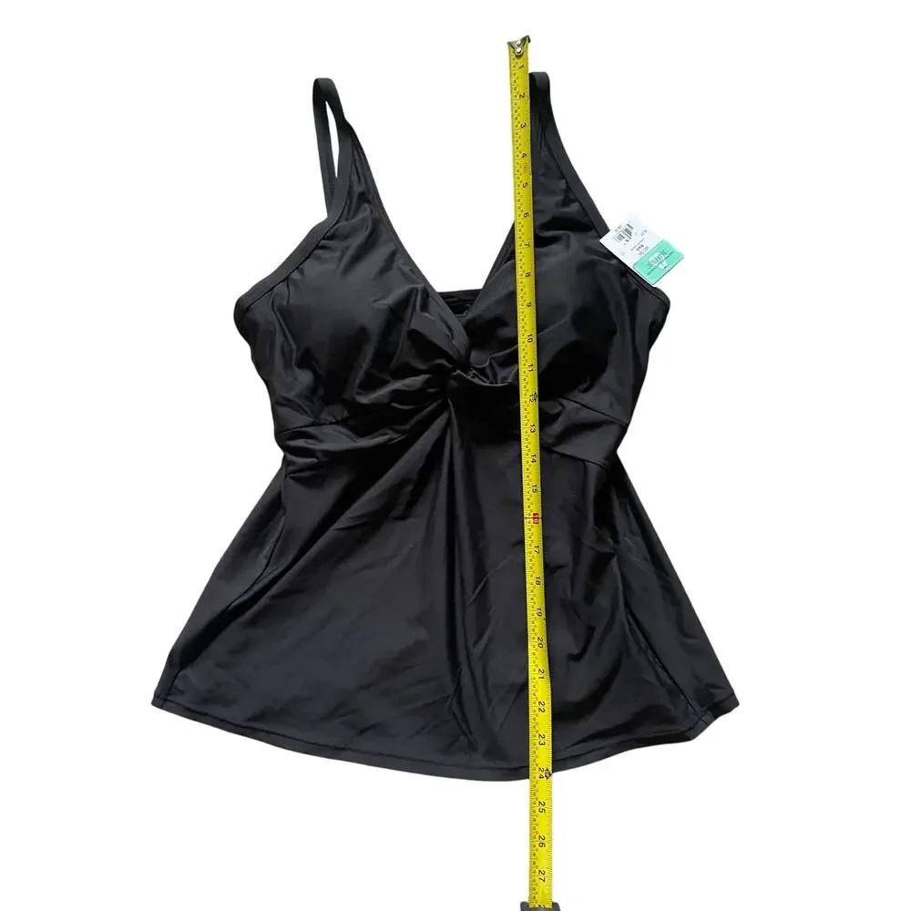 Sunsets Seperates Womens/Teen Black Underwire Tankini Bra Top 36D Small - Picture 5 of 7